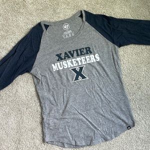 47 Women's Xavier Musketeers 3/4 Sleeve Raglan Shirt
